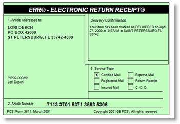 ups certified mail receipt tracking